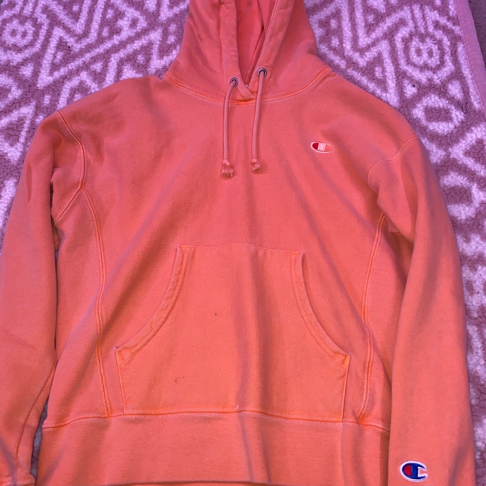 Yellow champion hoodie